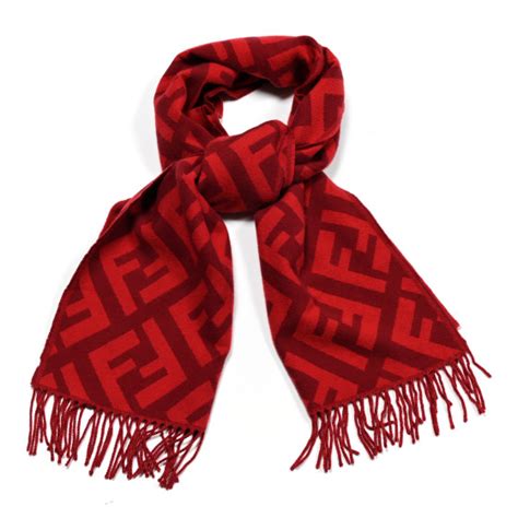 fendi scarf red|fendi vintage scarf.